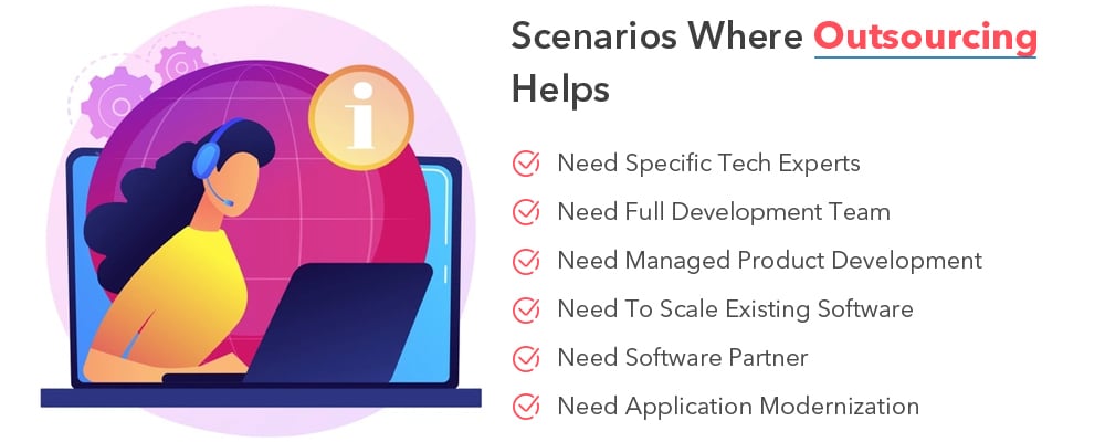 software development outsourcing best scenarios